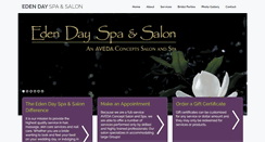 Desktop Screenshot of edendayspasalon.com